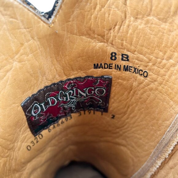 NWOB Old Gringo Dulce Calavera Skull Embroidered Leather Cowboy Boots - Picture 9 of 9